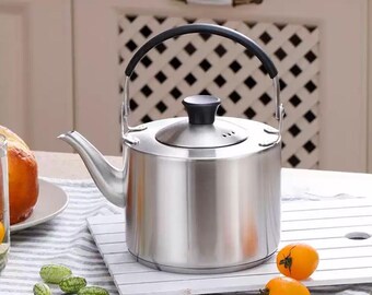 Stainless Steel Kettle | Gas Stove Kettle | Open Flame Kettle | Induction Cooker Kettle | Mother's Day Gift | Stainless Steel Handle Kettle