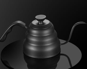 Long-spouted stainless steel coffee maker | Drip coffee maker | Embossed cloud-shaped coffee maker| Pour-over coffee maker|Mother's Day gift