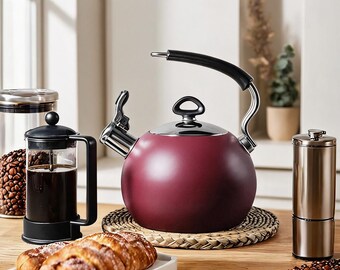 304 Stainless Steel Water Kettle | Gas Stove Kettle | Induction Cooktop Tea Kettle | Whistling Kettle | Food-Grade Stainless Steel Kettle