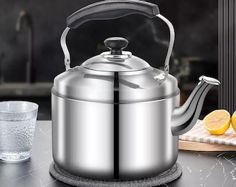 Stainless Steel Whistle Kettle | Large Capacity Kettle | Gas Stove Kettle | Flame Kettle | Induction Cooker Tea Kettle | Mother's Day Gift