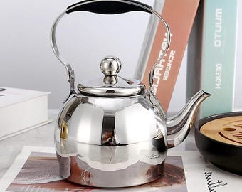 Stainless steel teapot | stainless steel kettle | thickened teapot with filter | open flame kettle | electric ceramic stove kettle