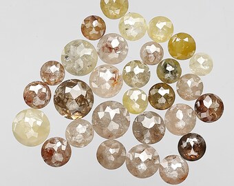 4,62 karaat zout-en-peperdiamanten, natuurlijke, veelkleurige, ronde, losse diamanten van 2,5–4 mm voor sieraden