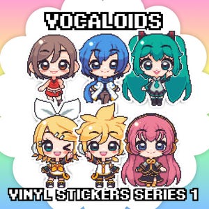 Virtual Singers VOCALOIDs - 2 Inch Waterproof Vinyl Stickers