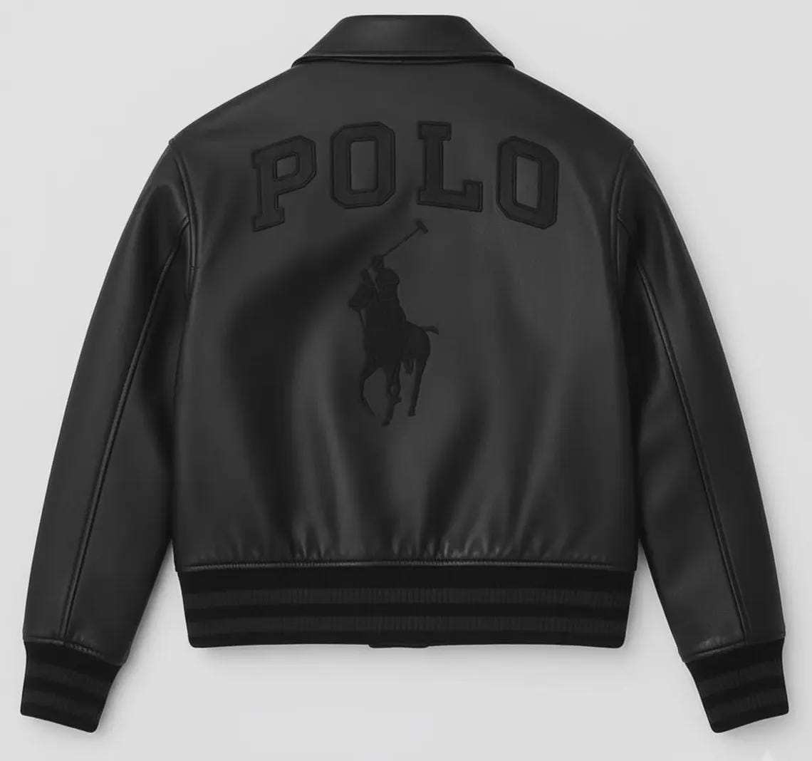 激レア　POLO SPORT CWU型　leather jacket Polo Leather Jacket - Etsy