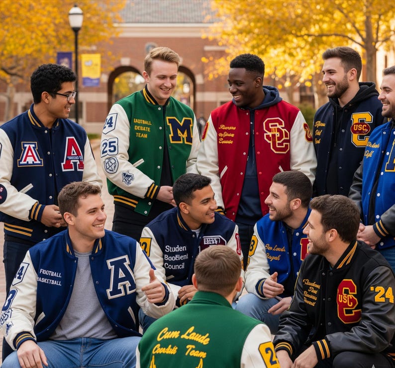 Custom Varsity Jacket – Personalized Letterman Jacket With Chenille ...