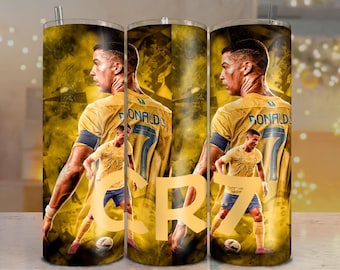 Cristiano Ronaldo CR7  20oz Png Wrap Digital File Download