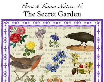 The Secret Garden Art Print: Vintage Flora & Fauna Illustration