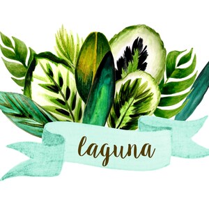 tropical watercolor clipart, leaves clipart, floral clipart,beach clipart, summer clipart, wedding clipart, wedding invites