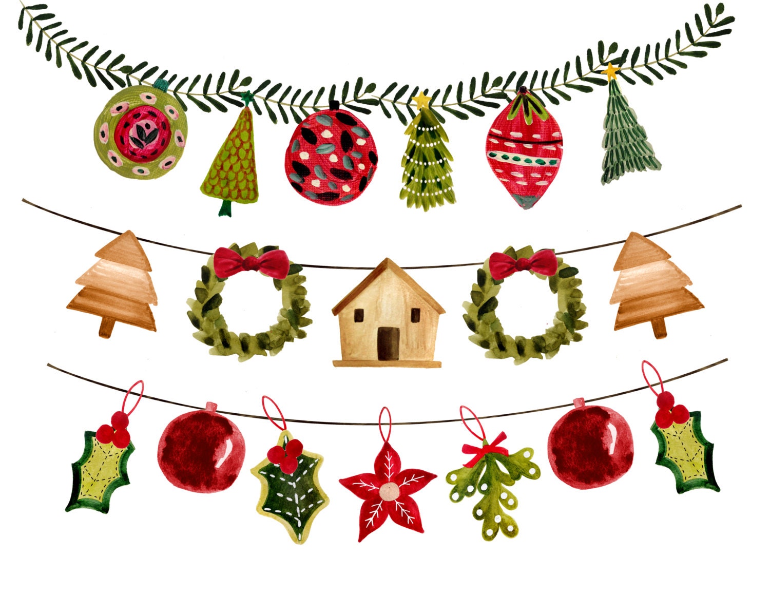 christmas images clip art borders