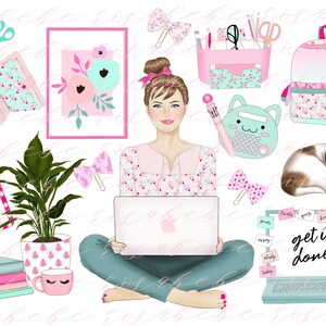school clipart, back to school clipart, planner clipart, spring clipart, fashion clipart, womens clipart, office clipart, clipart