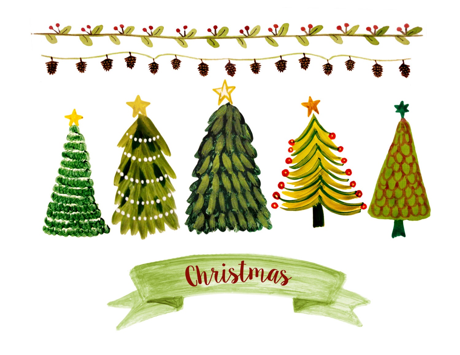 christmas images clip art borders