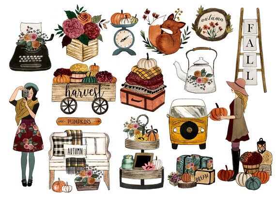 fall clipart fall planner clipart planner clipart planner etsy planner clipart free