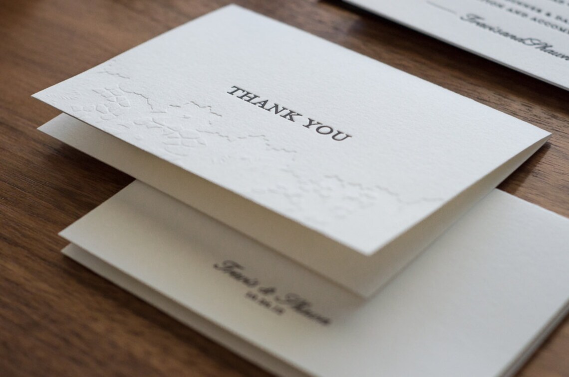 Black &amp; White Letterpress Wedding Invitation Suite | Etsy