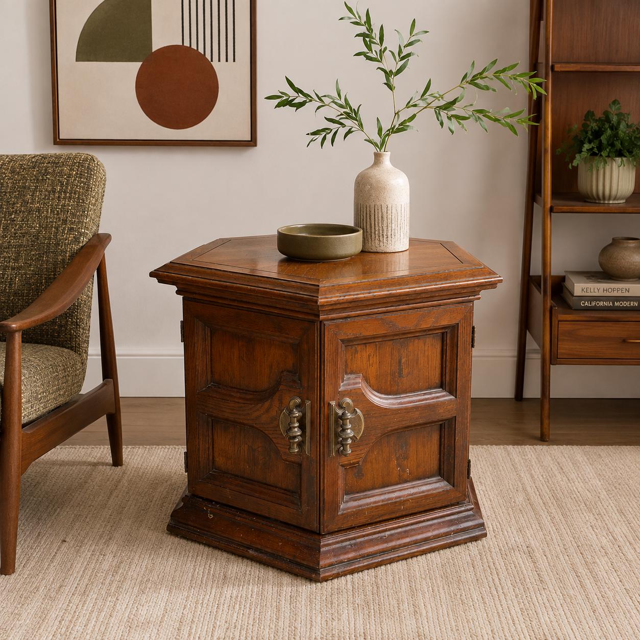 Vintage Hexagon Side Tables - Etsy