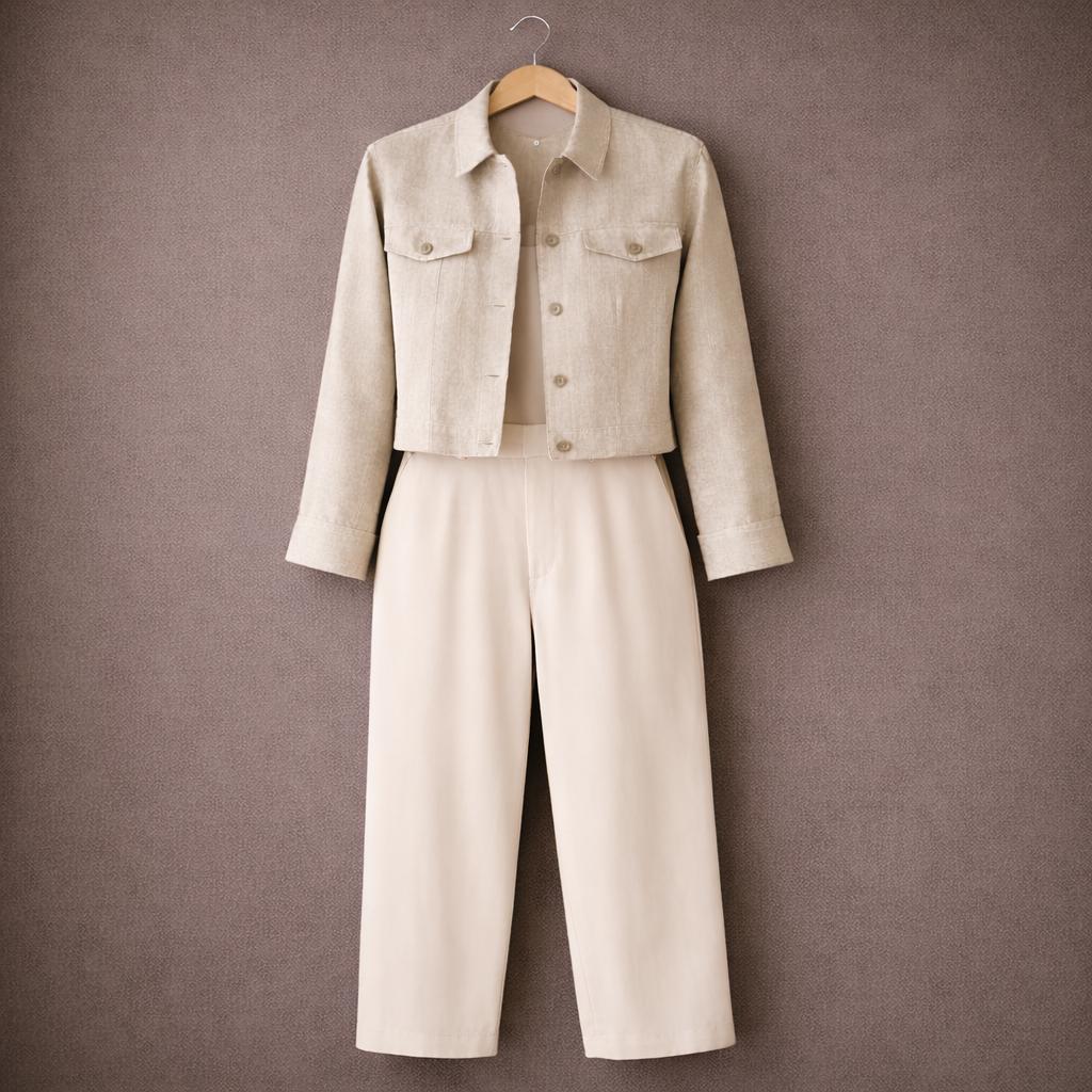 Combinaison (veste Et Pantalon) Liz Claiborne Taille 18W - Réversible Os/décapé - Neuf Avec étiquettes