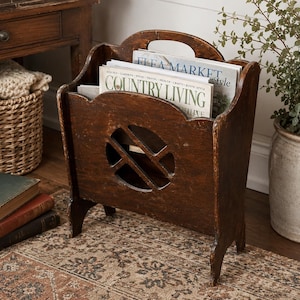 Vintage Magazine Rack - Etsy