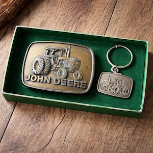 Vintage John Deere Keychain - Etsy