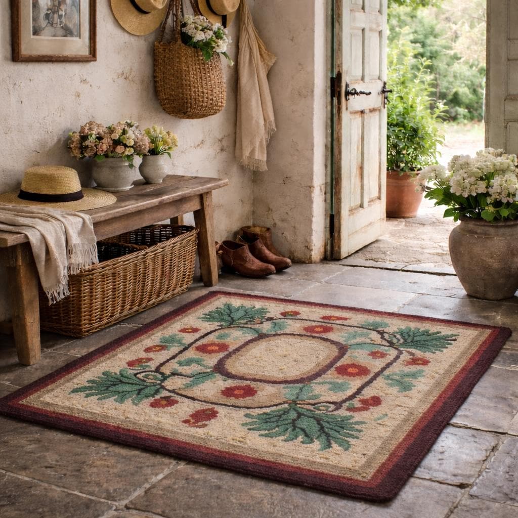 Vintage Hooked Rug - Etsy