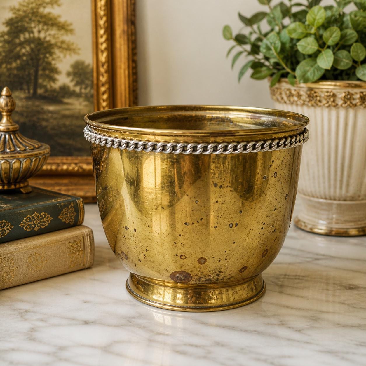English Brass Planter - Etsy