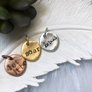 Personalized Word Charms for Bracelet, Word Charm Necklace, Build Your Own Necklace and Bracelet