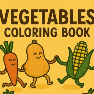 Vegetables Coloring Book
