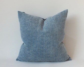 STUNNING INDIGO BLUE//BLACK DENIM COTTON FABRIC DRESS CRAFT CLOTHING CUSHION HOME