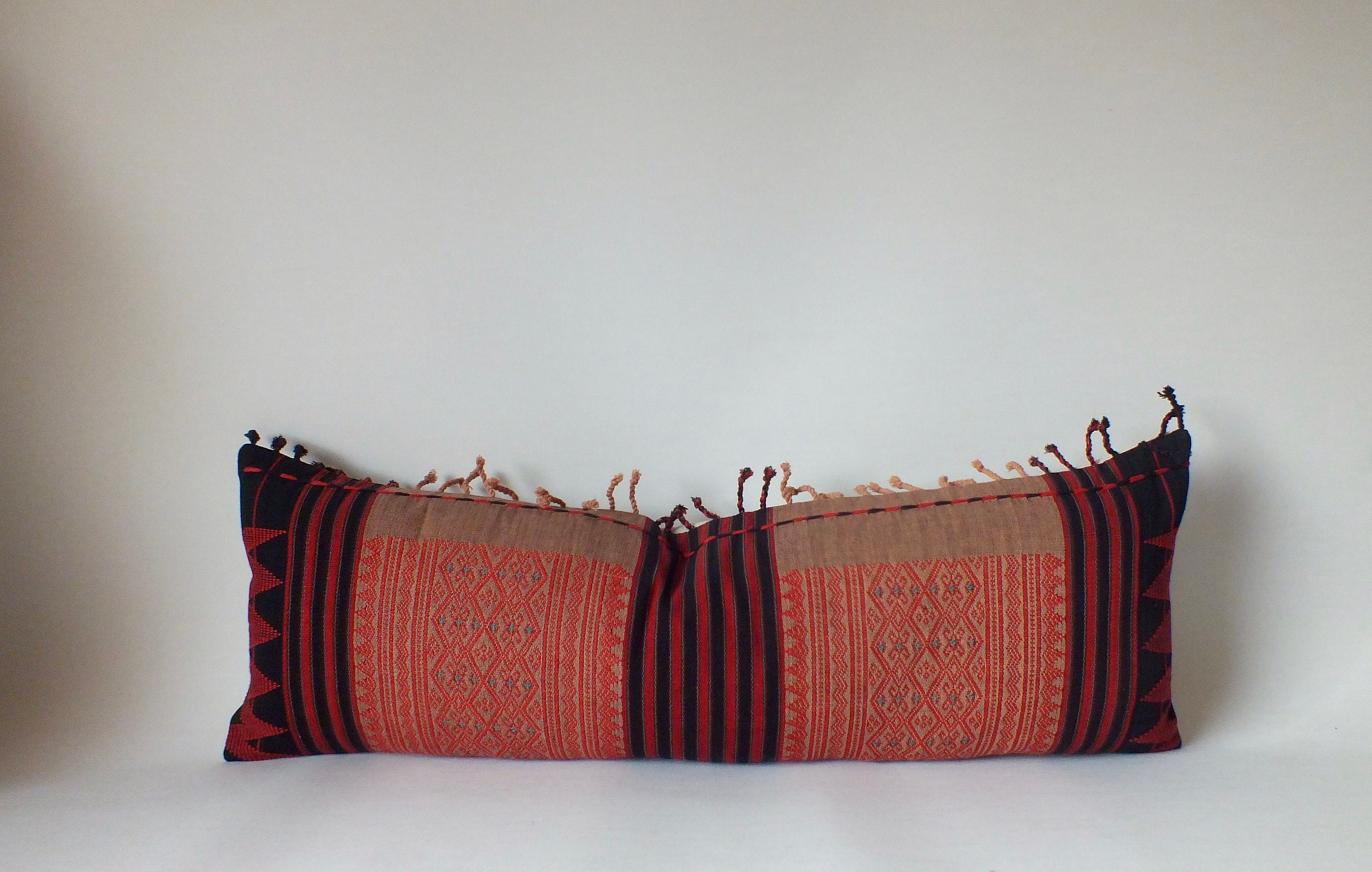 Hmong cushions Throw Pillows Ethnic Pillow case Handloom Etsy