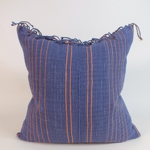 Blue purple   Decorative Pillow case Handwoven sofa throw pillow cover Frazada cushion pastel Colours  Accent pillows Tribal woven textile