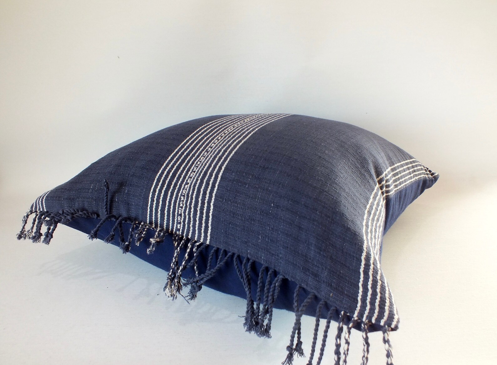 Navy Blue and White Sofa Pillow Cover Throw Accent Pillow Etsy
