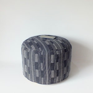 Boho Hocker Cushion Cover Ottoman Handmade Round Pillow Ottoman Cushion Cover decorative foot stool Home decor Beanbags floor Pillows