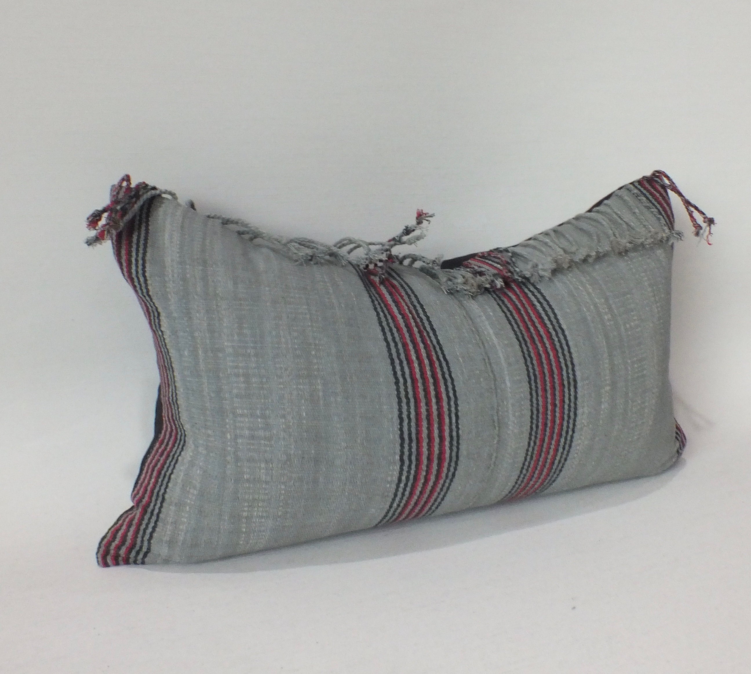 Grey Burgundy Black Sofa Pillow cover throw accent pillow Etsy