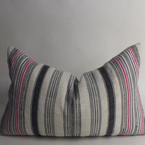 Sofa Cushion Vintage Hmong hemp and  Pillowslip recycled fabric Hand woven Textile  Pillow Case throw decorative home decor. sofa cushions