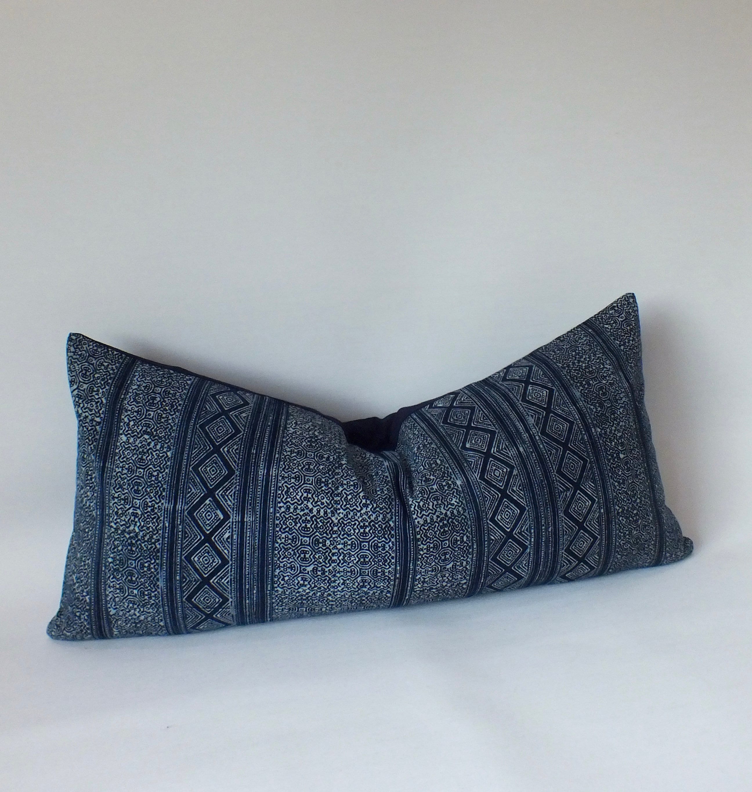 Throw Pillow cover Indigo Navy Blue Cushion Case decorative Etsy