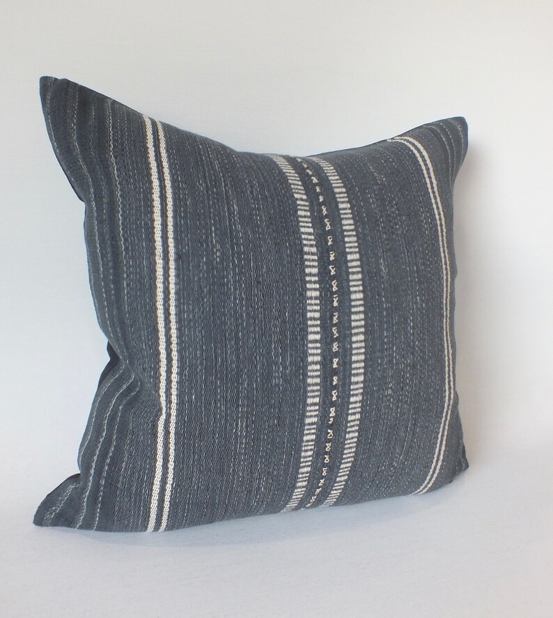 Black and White Sofa Pillow Case Hand Woven Ethnic Accent Etsy