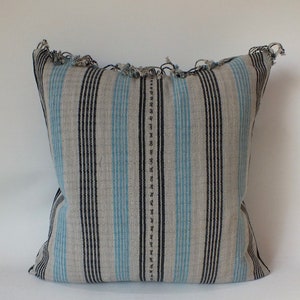 Grey  and Blue  Sofa chair Pillow cover  throw accent pillow  Frazada chair cushion pastel Colour decorative  bedroom cushions  woven fabric