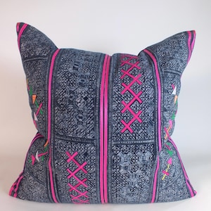 Blue Mud cloth Pillow Cover Batik Indigo Navy Blue Throw Cushion  Living Room Sofa cushions  decorative Pillows   Home decor pillowcase