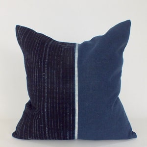Fundas de almohada Hmong Fundas de almohada de tela de cáñamo tejidas a mano Cojines de sofá Boho chic Funda de almohada de textiles de cáñamo reciclados vintage