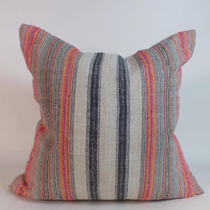 Hemp Sofa  Pillow Hand Woven  Ethnic Striped  Accent Decorative Throw Pillows Home decor bedroom pillowslip living room cushions sham chair