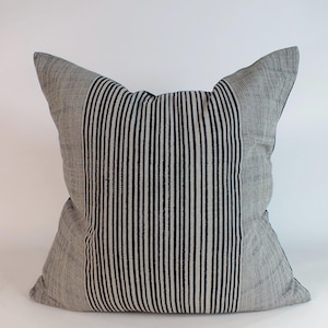 Black  and Grey  cushion Indigo Block Print Hmong Pillow Cover Handmade  Batik Fabric cushion Decorative Throw Pillows ethnic Fabric