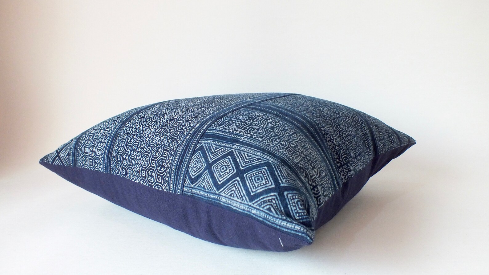 Blue Mud cloth Pillow Cover Batik Indigo Navy Blue Throw Etsy