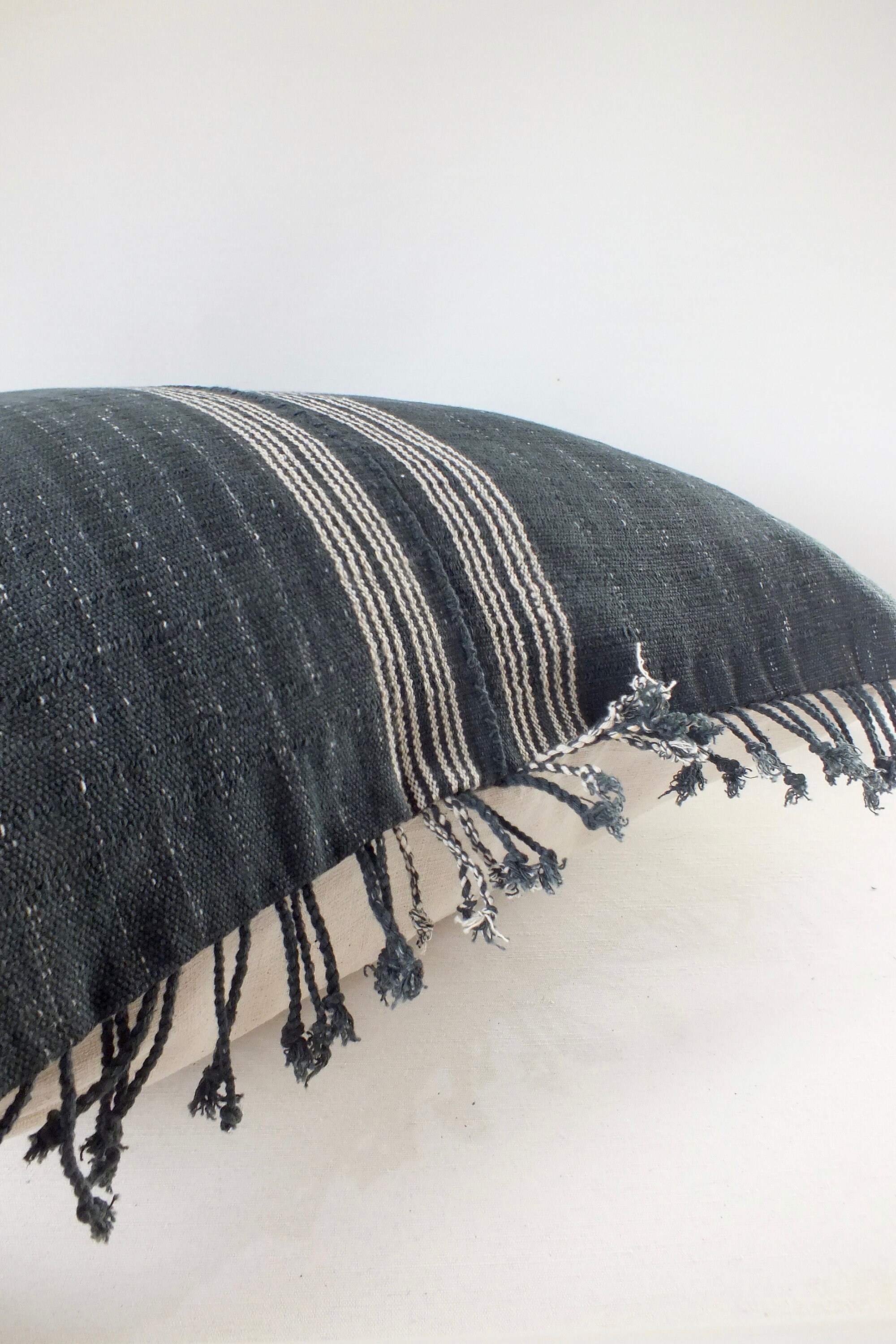 Black and White Pillow case Handwoven Ethnic throw pillow Etsy