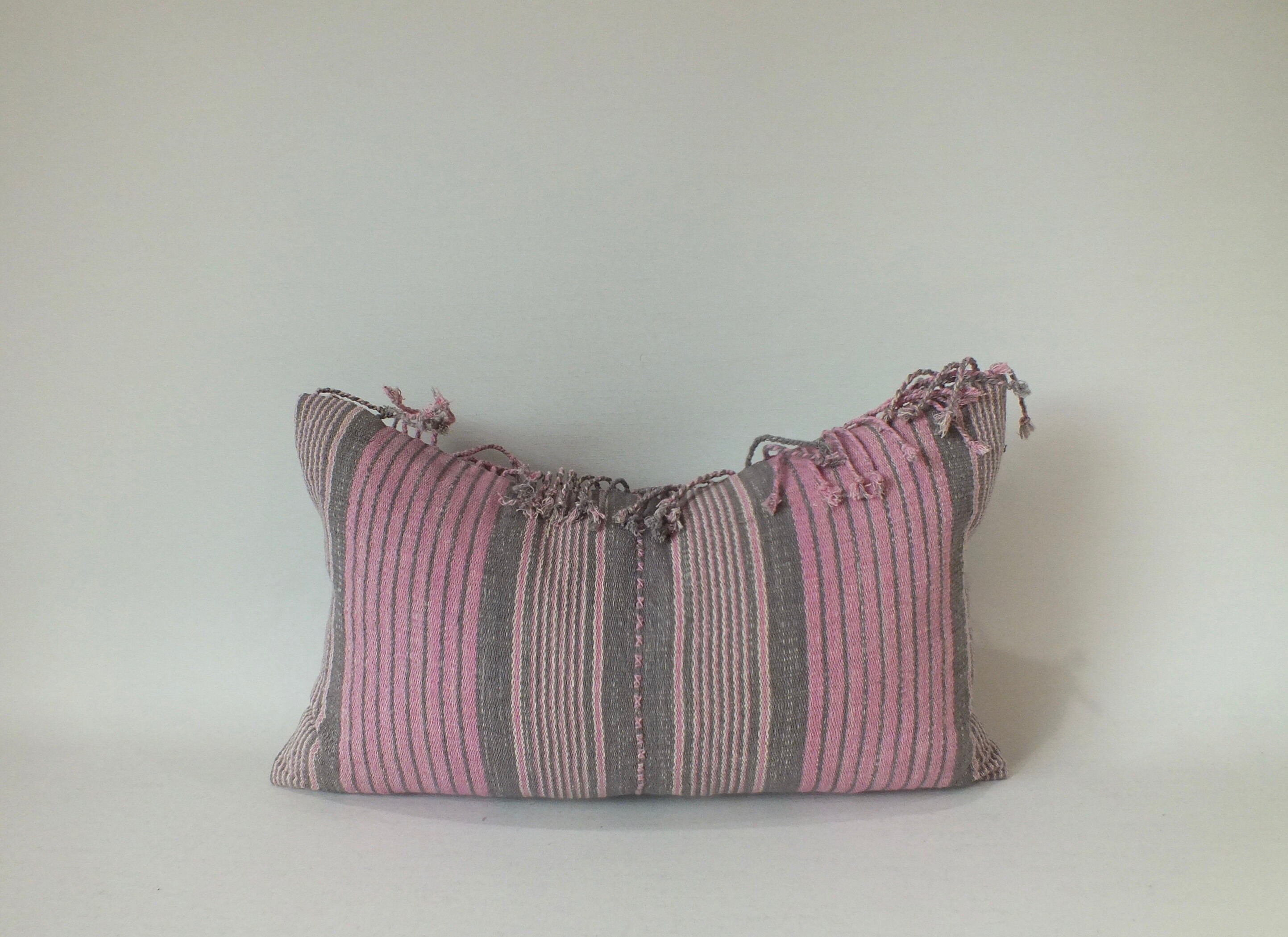 Pink and grey cushion fabric ethnic throw pillows decorative Etsy