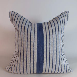 Crean and Blue  Sofa cushion  Decorative Pillow  throw pillow  pastel Colours  Accent  Cushions Karen Hill tribe fabrics woven textile