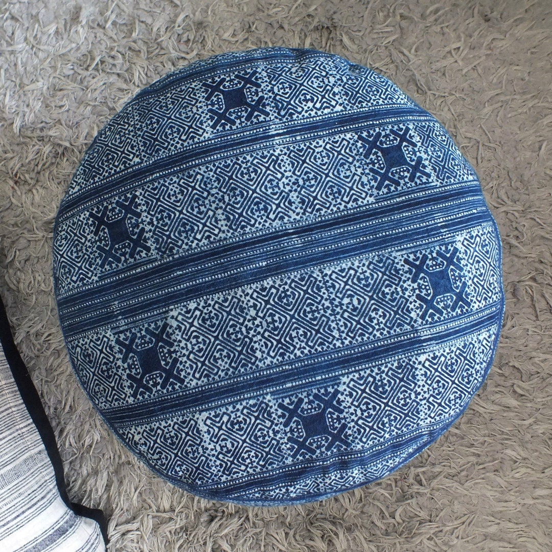 Bean Bag Floor Pillows Stool Puff Boho Hocker Cushion Cover Etsy