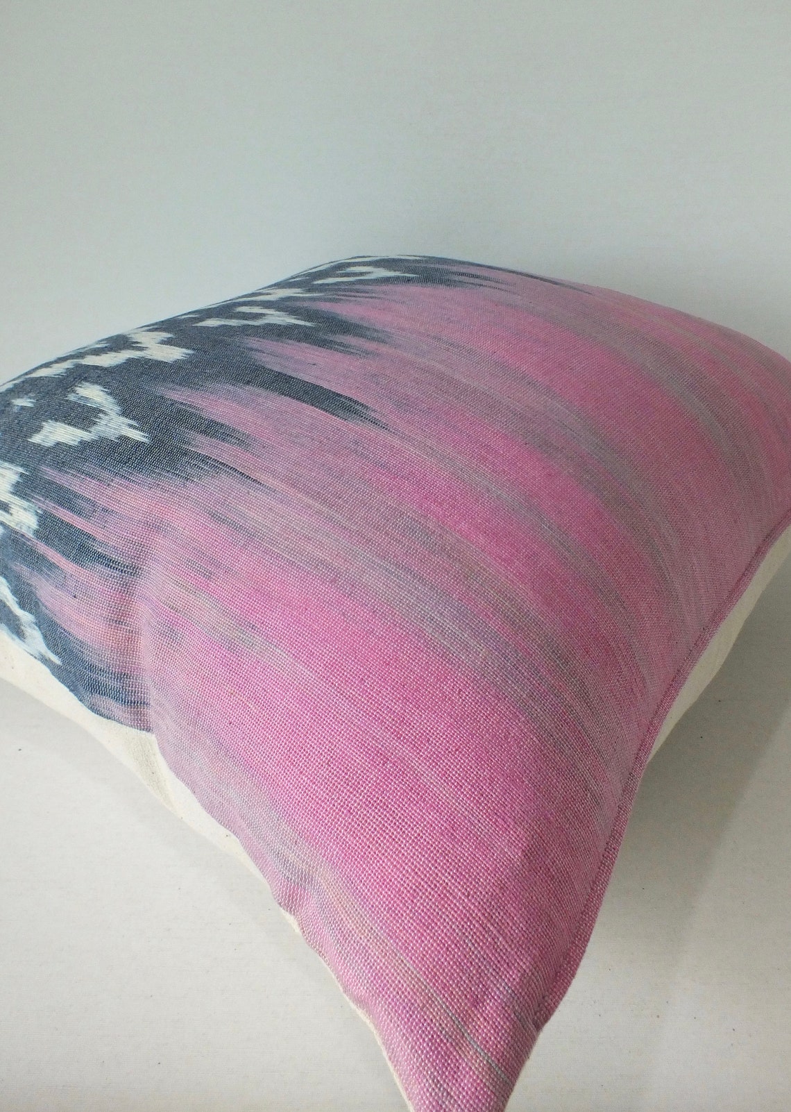 Pink and Grey Throw Sofa Pillow cover Frazada Batik Etsy