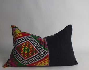 Vintage Hmong Fabric Cushion cover Accent Pillow case Decorative Living room couch sofa cushion-case Home decor floor pillows