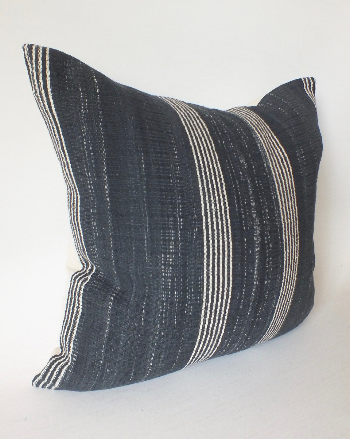Black and White Sofa Pillow Case Hand Woven Ethnic Accent Etsy