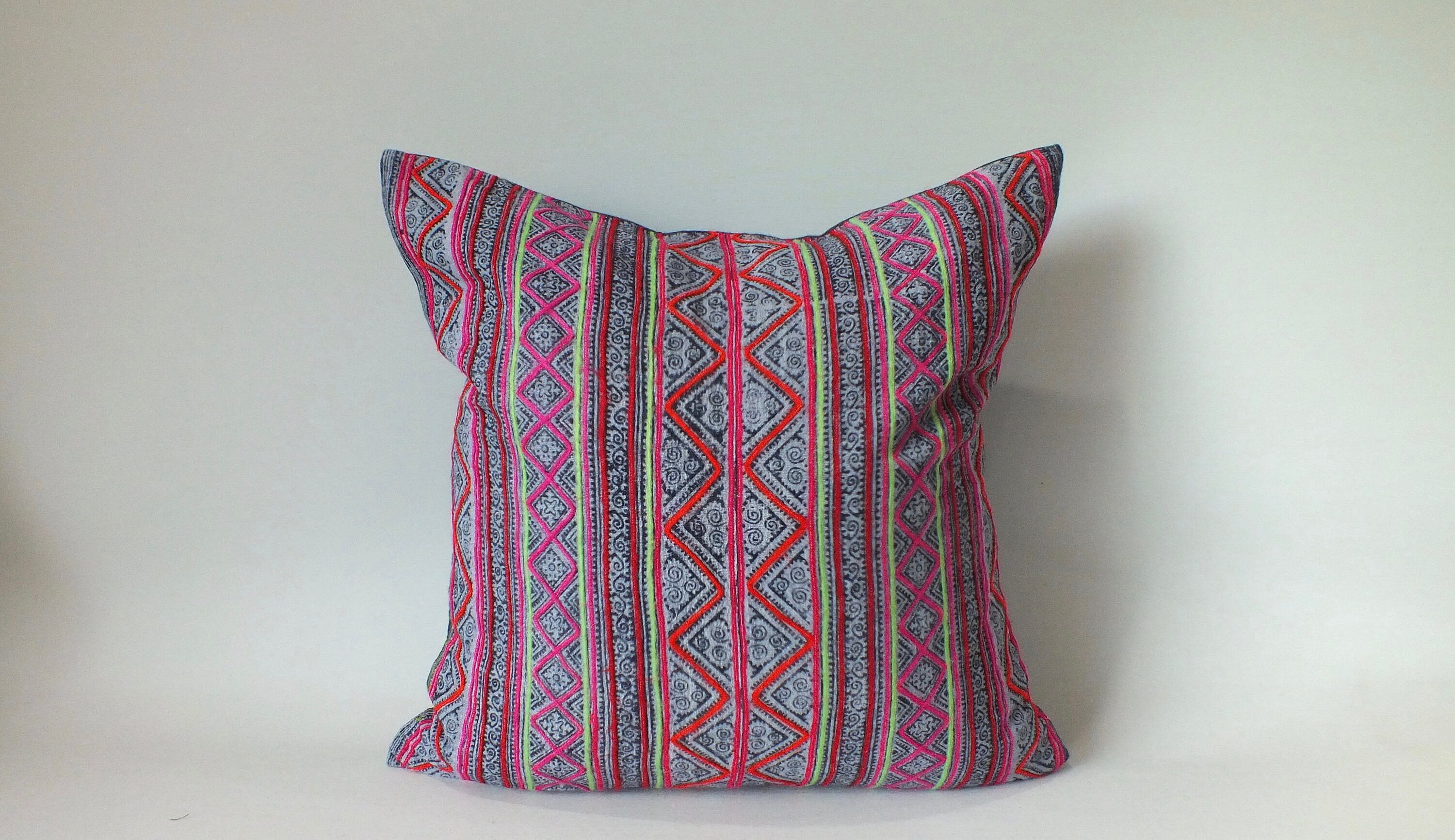 Sofa Kissenbezug Vintage Stoff Ethno Hmong Kissenbezug Etsy.de
