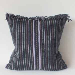 Funda de almohada vintage Hmong, funda de almohada étnica tejida a mano, cojín Frazada, cojines decorativos en colores pastel, tejido tribal.