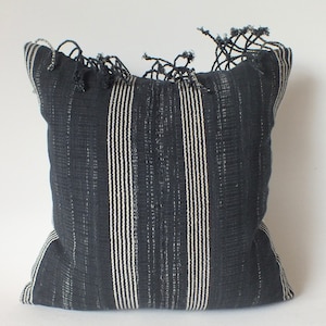 Black and white Sofa pillow case Hand woven Ethnic Accent throw pillow cover Frazada bed cushion pastel Colour decorative Tribal  textile